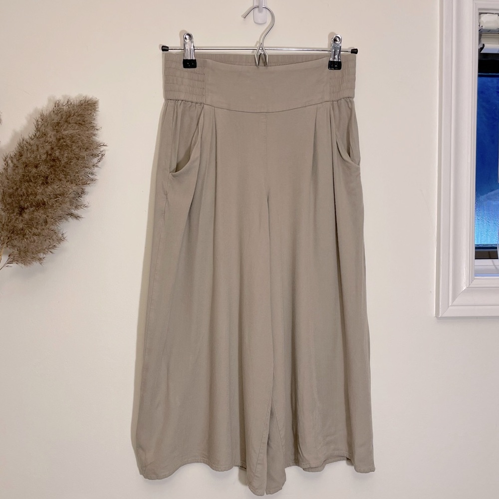 Aritzia Sunday Best Azure Skies Sullivan High-Waist Culottes